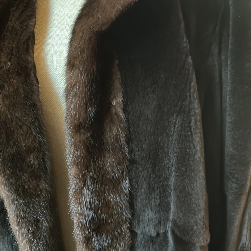 🤎🤎”CHOCOLATE sheared MINK Coat”🤎🤎 - Picture 2 of 13